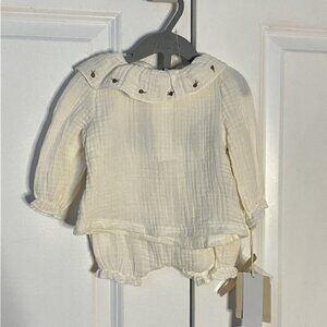 NWT Snug Cotton Gauze 3 Piece Set Infant Baby 3-6 Months Outfit Socks